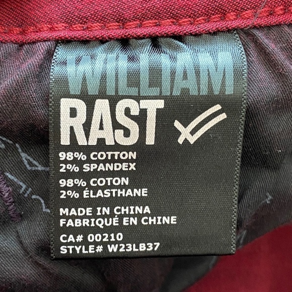 William Rast Women's Deep Burgundy-Plum Skinny‎ Jeans Stretch Size 30 - Picture 8 of 15